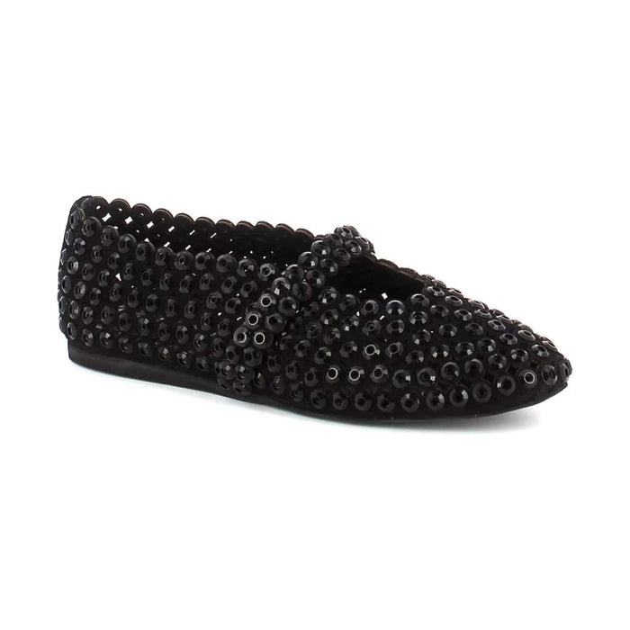 Alaïa Suede Crystal-Embellished Ballet Flat 'Black' (Women)