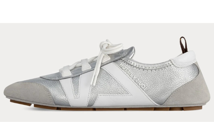 Louis Vuitton - LV Sneakerina Silver Low Top Sneakers