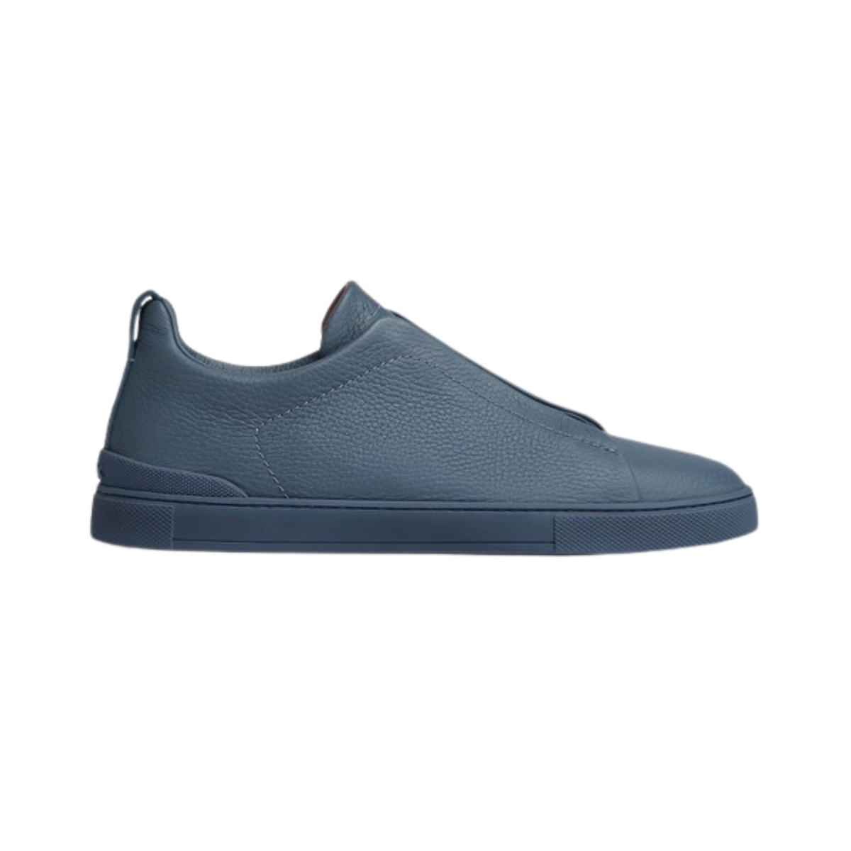 ZEGNA Triple Stitch Low-Top Sneaker Blue