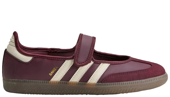 adidas Wmns Samba Mary Jane 'Maroon Cream White Gold Metallic'