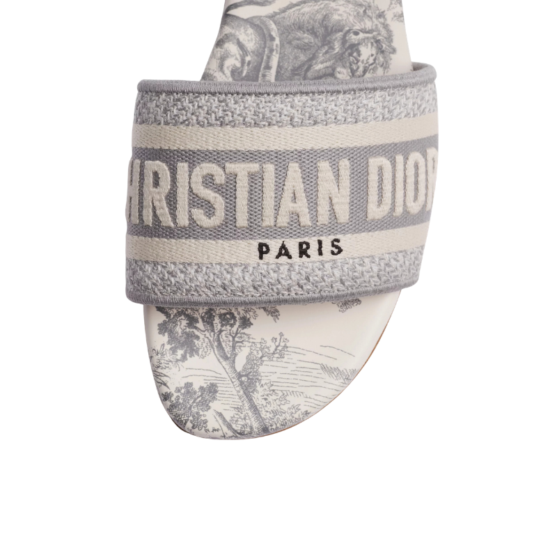 Dior Dway Slide 'Grey Toile de Jouy' (Women)