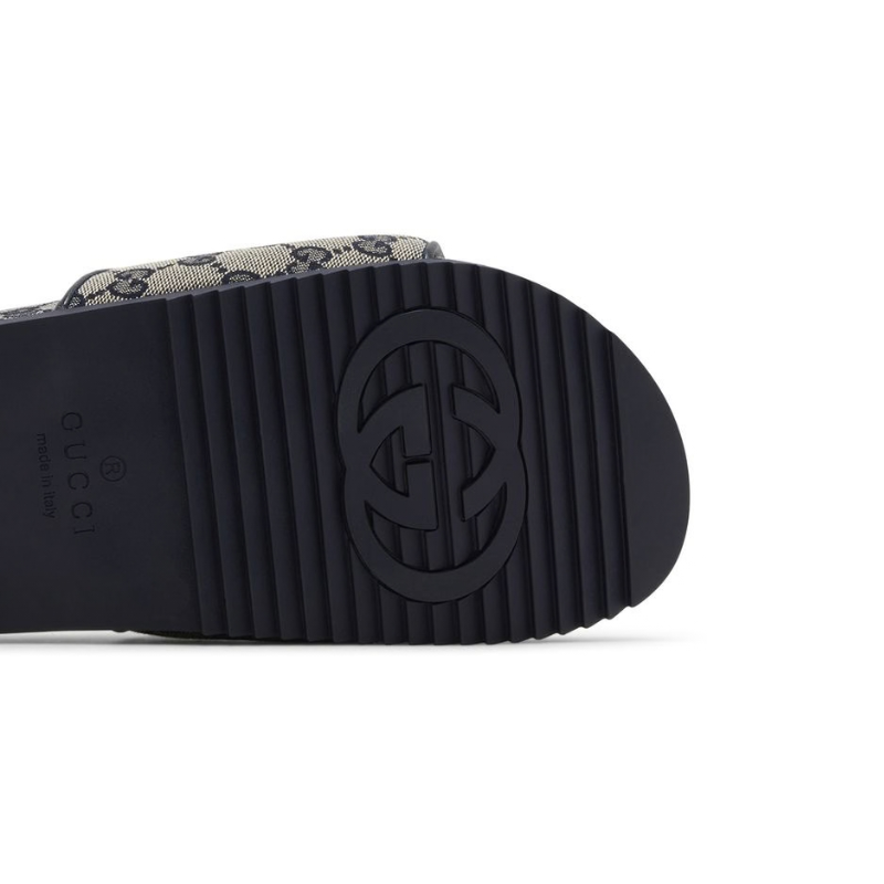 Gucci GG Slide 'Beige Blue Monogram' (Unisex)