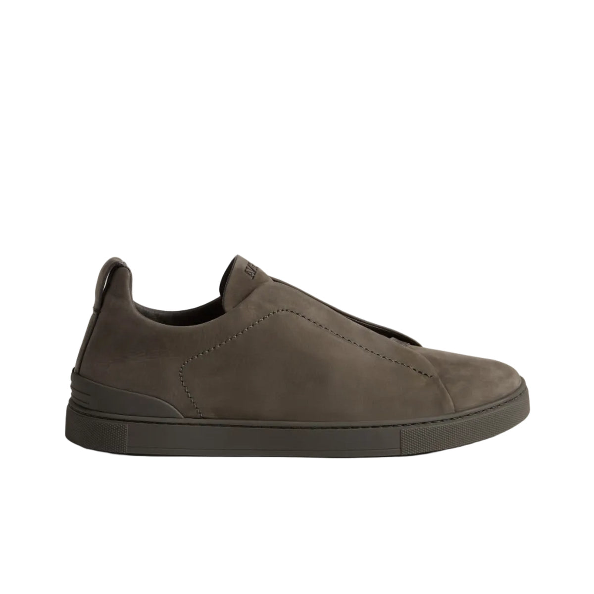 Zegna Triple Stitch Second Skin Dark Taupe sneakers
