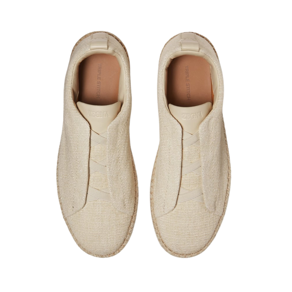 Zegna Triple Stitch™ Espadrille 'Off White Linen' (Men)