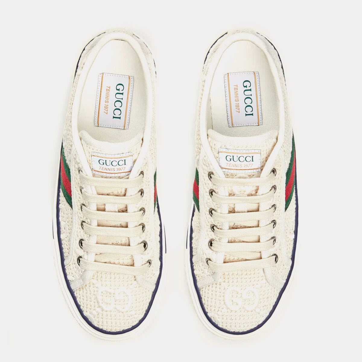 Gucci Tennis 1977 'GG Crochet Ivory White' (Women)