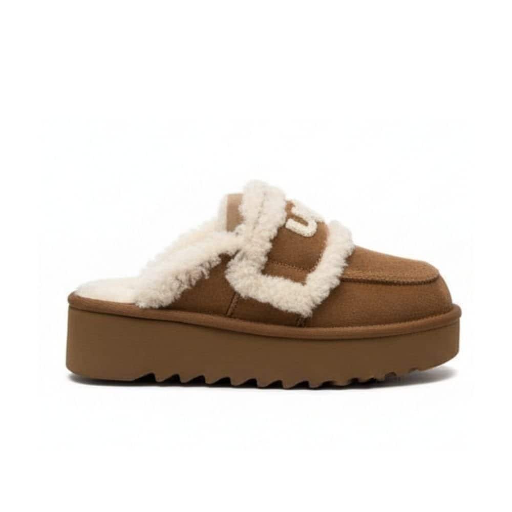 UGG Trisha Fluffy Platform Scuff 'Natural' (Women)