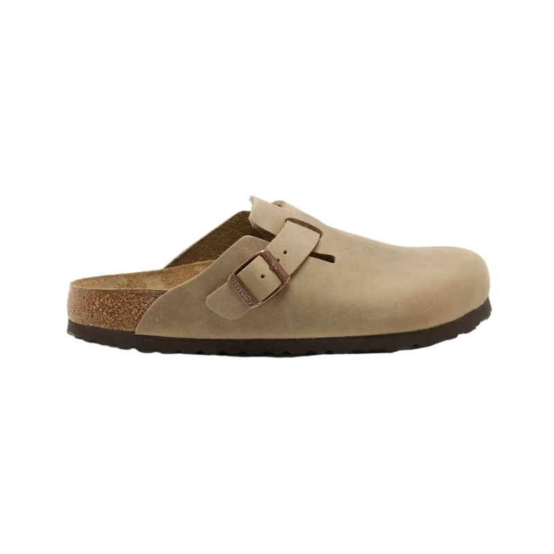 Birkenstock Boston Soft Footbed 'Taupe Suede' (Women)