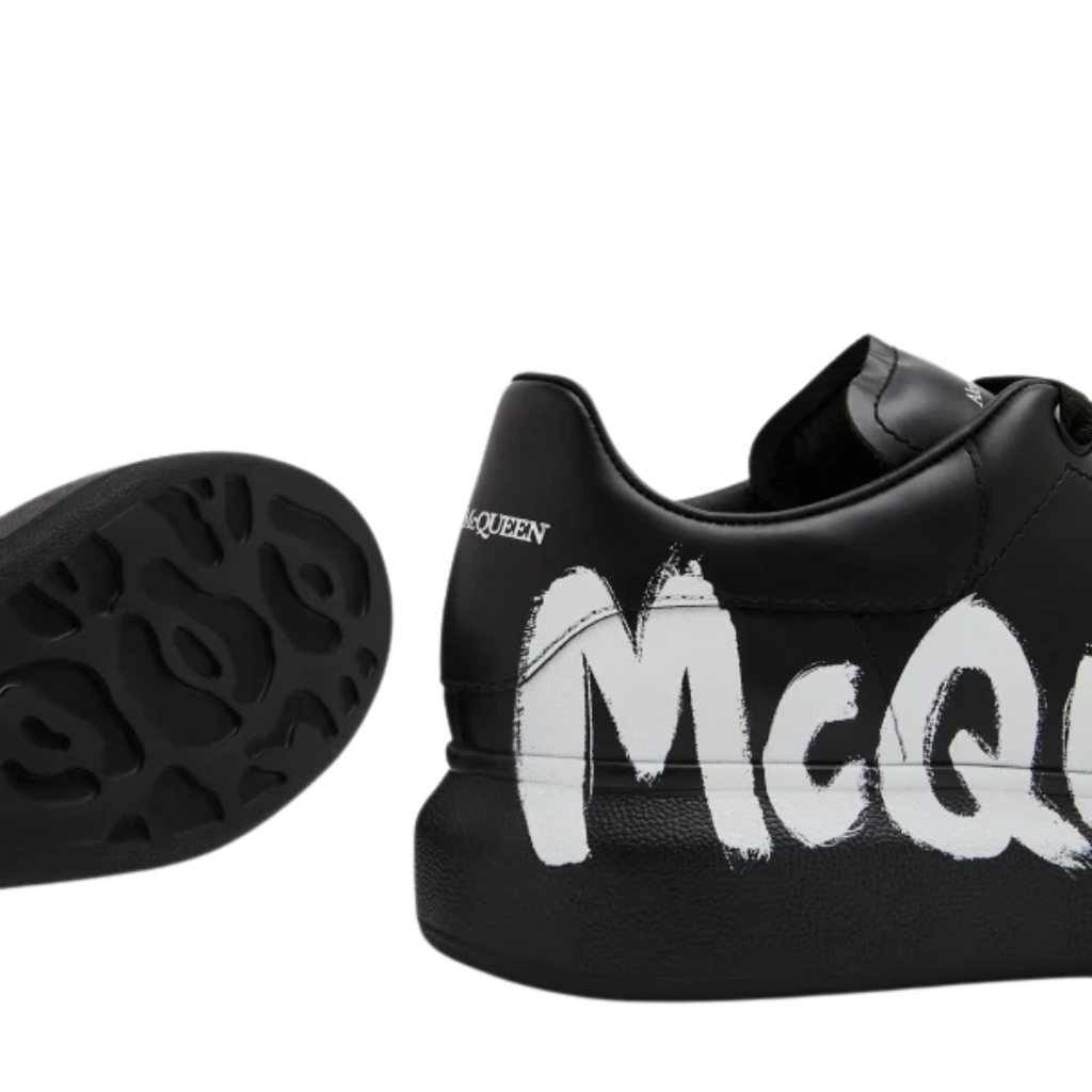 Alexander McQueen Oversized Graffiti 'Black White' (Unisex)