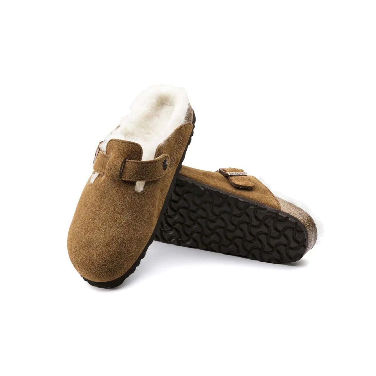 Birkenstock Boston Shearling Suede 'Mink' (Women)