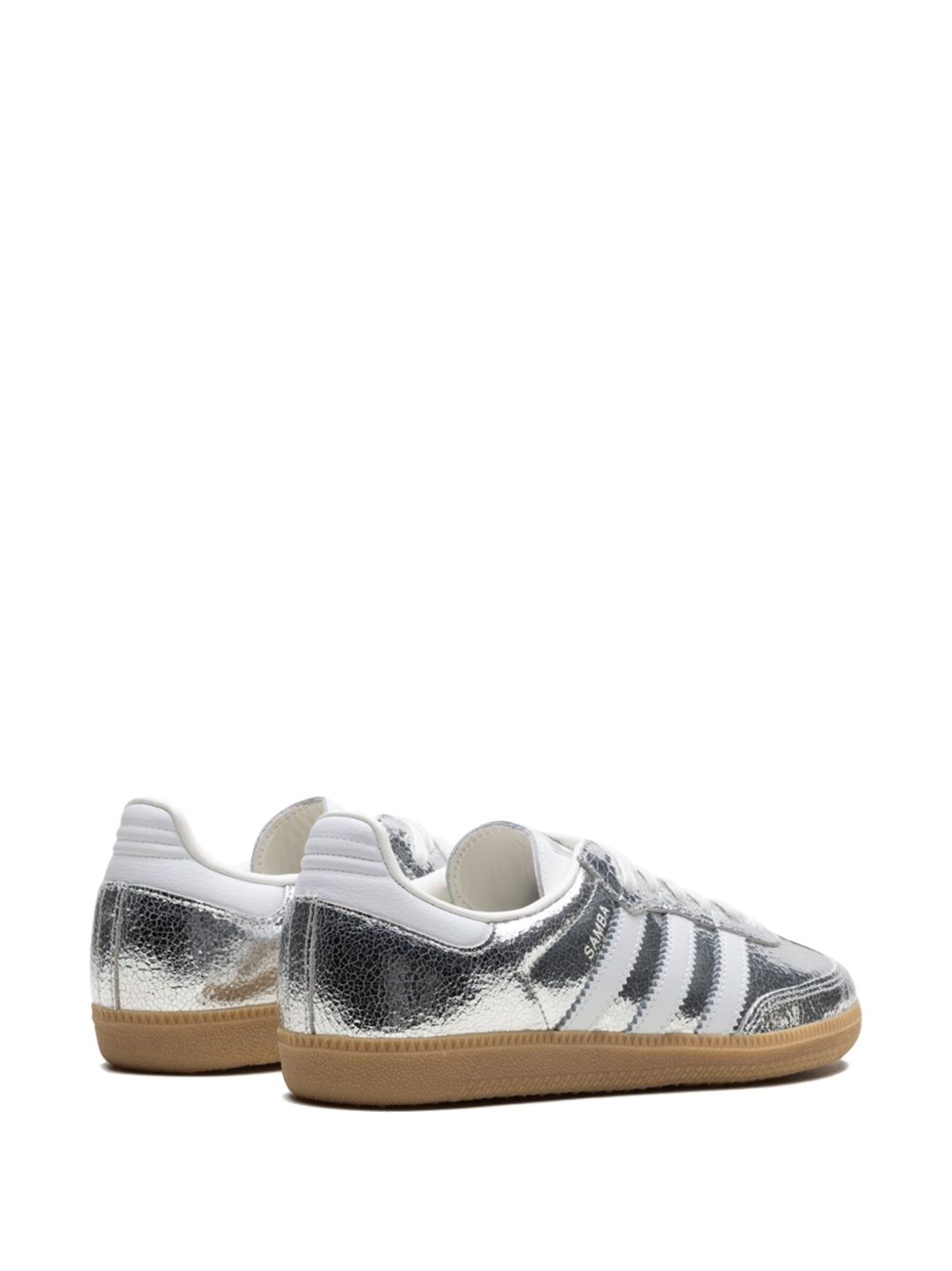 Adidas Samba OG "Silver Metallic Cracked Leather"