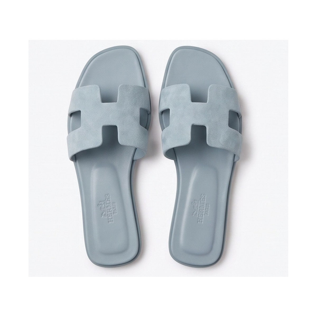 Hermès Oran Sandal 'Baby Blue Suede' (Women)