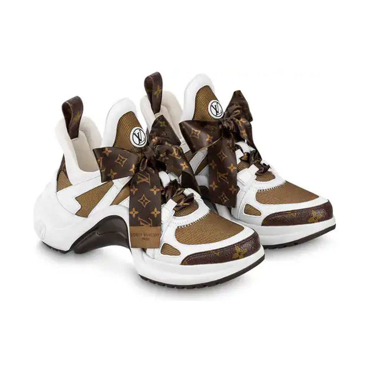 Louis Vuitton Archlight 1.0 Sneaker 'White Brown Ribbon' (Women)