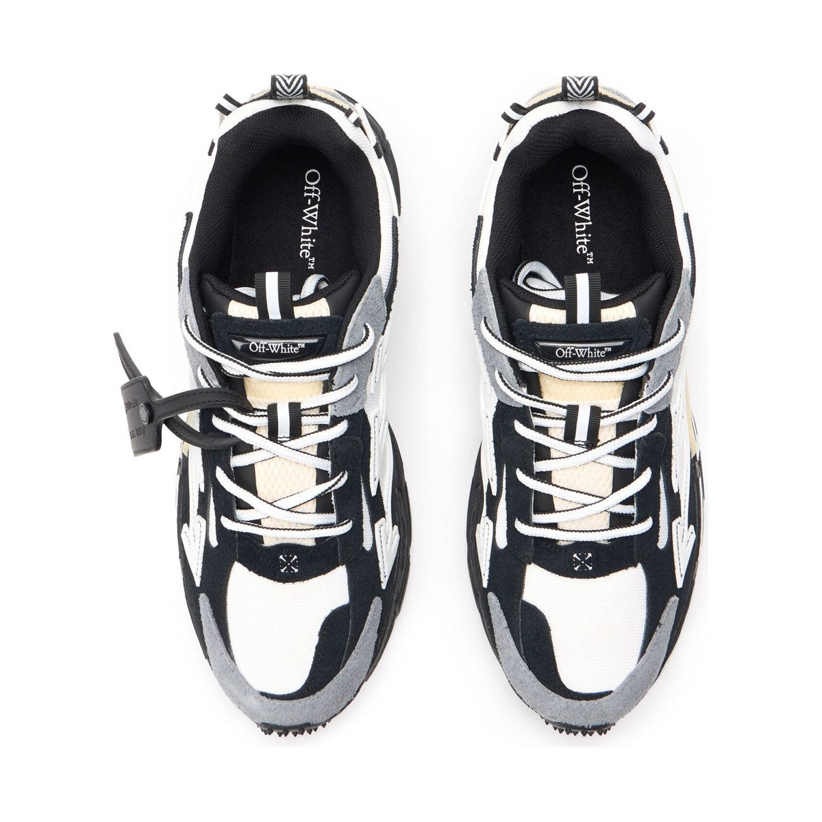 Off-White Be Right Back Suede Sneaker 'White Black' (Men)