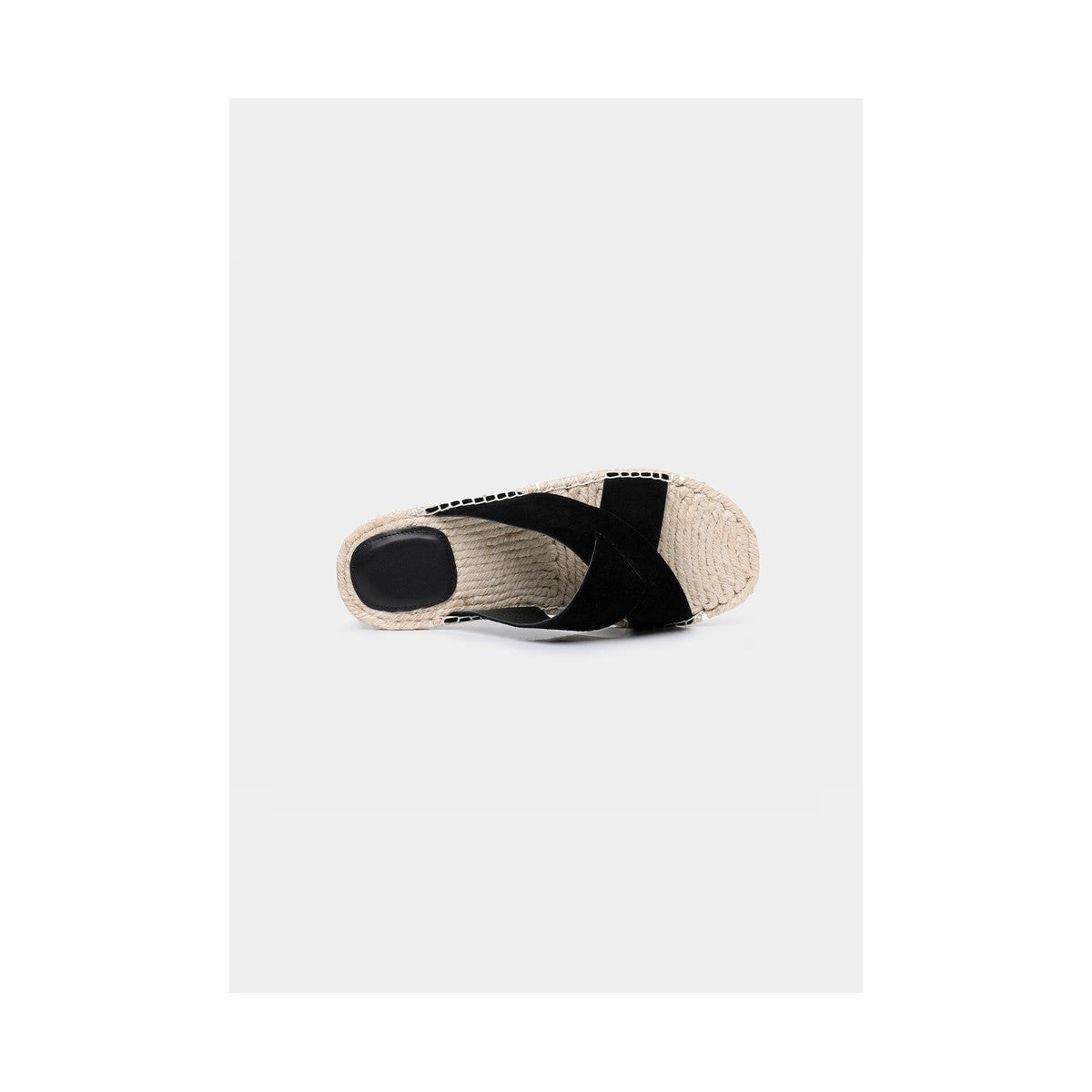 Zegna Triple Stitch™ Espadrille Sandal 'Black Suede' (Men)