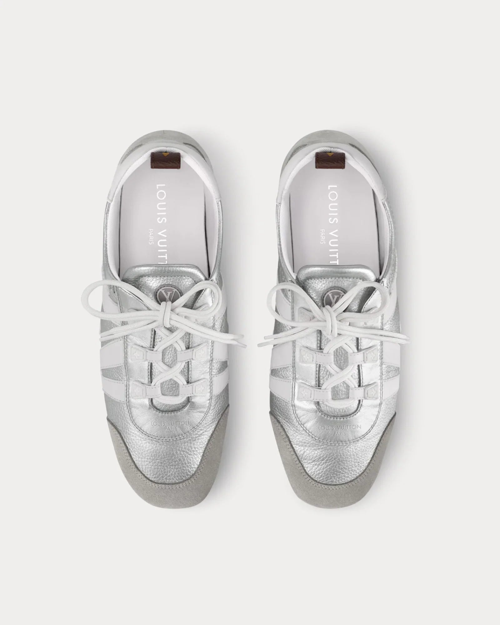 Louis Vuitton - LV Sneakerina Silver Low Top Sneakers
