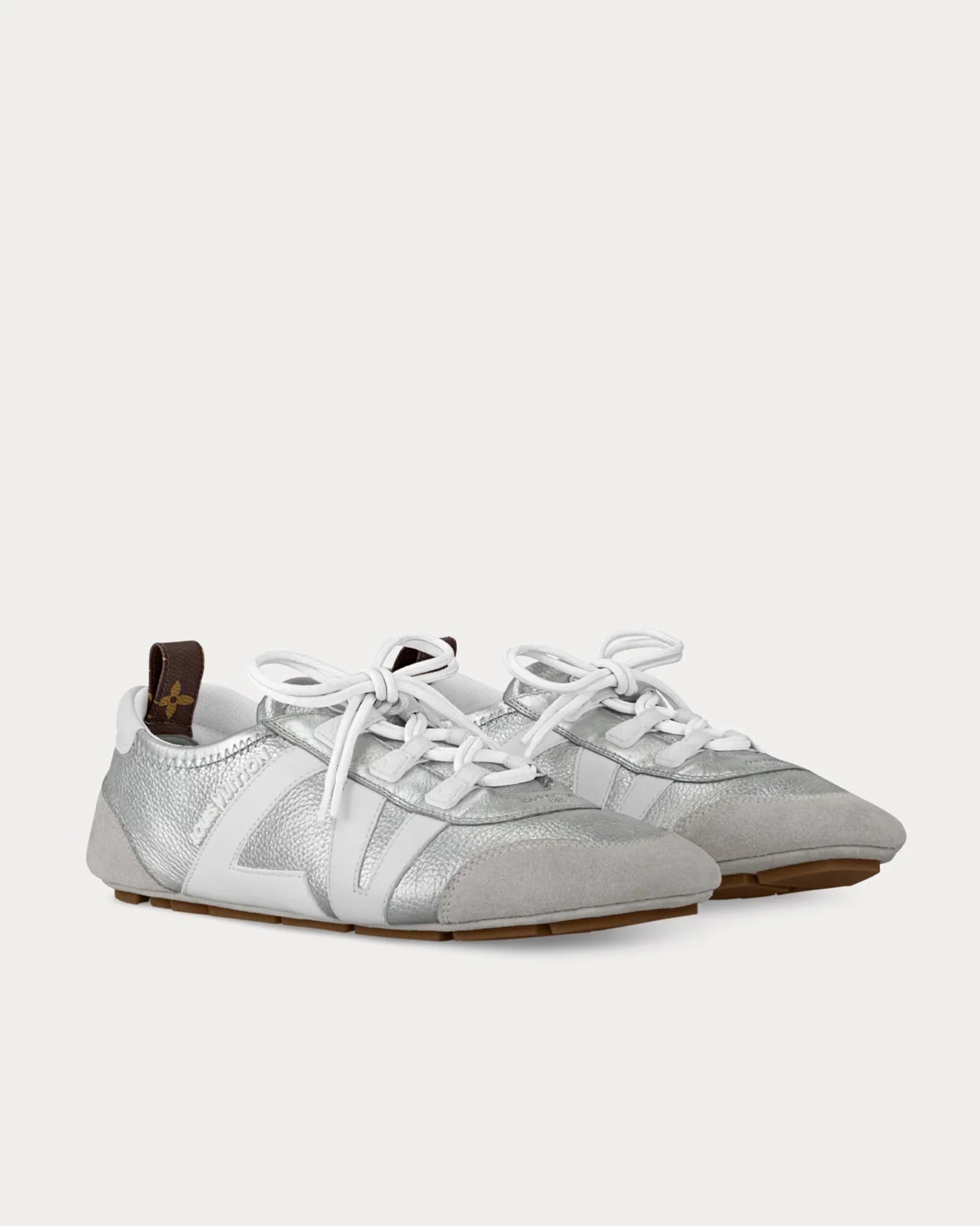 Louis Vuitton - LV Sneakerina Silver Low Top Sneakers