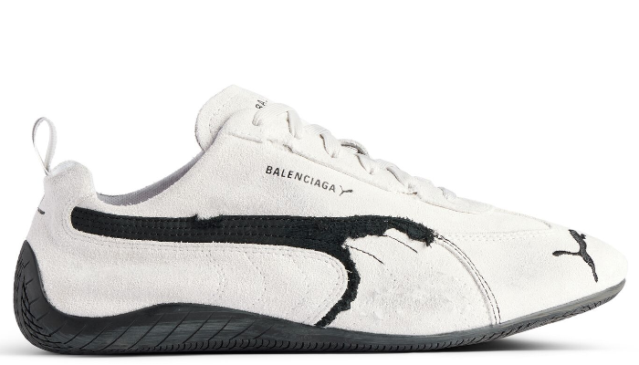 Balenciaga x Puma Speedcat Suede Distressed White Black (Unisex)