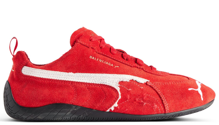 Balenciaga x Puma Speedcat Suede Distressed Red White