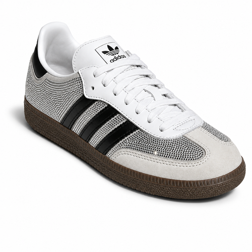 adidas Samba Og Rhinestone Crystal White Silver.