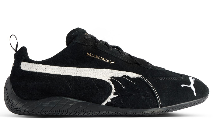 Balenciaga x Puma Speedcat Suede Distressed Black White (Unisex)