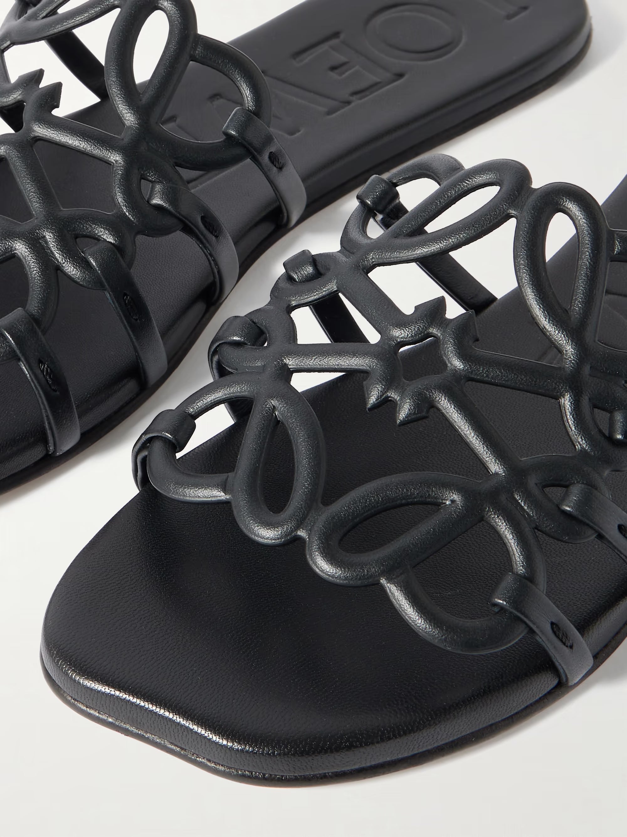 Loewe Wmns Petal Anagram Slide 'Black'