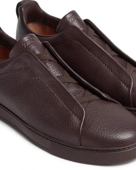 Zegna Triple Stitch™ Sneaker 'Dark Brown Deerskin' (Men)