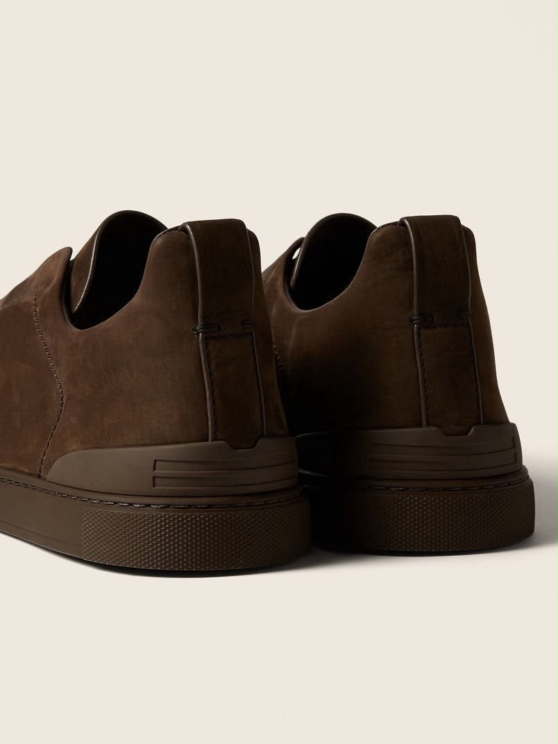 Zegna Triple Stitch™ Sneaker 'Dark Brown Suede' (Men)