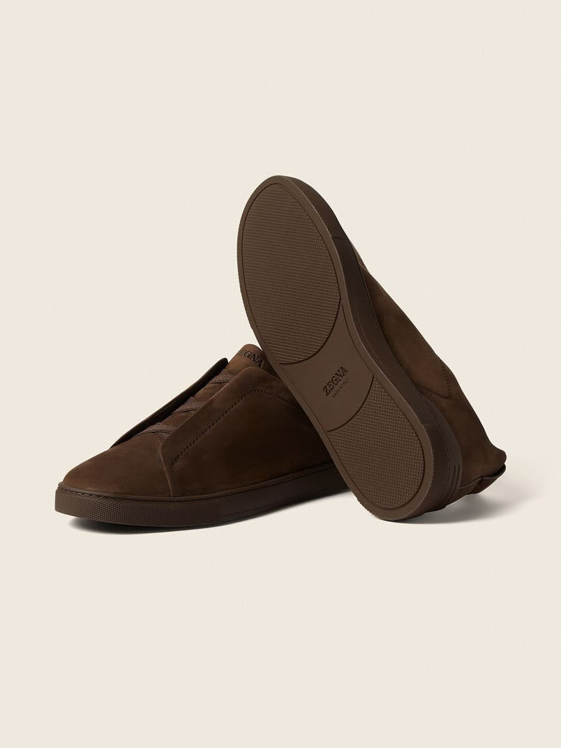 Zegna Triple Stitch™ Sneaker 'Dark Brown Suede' (Men)