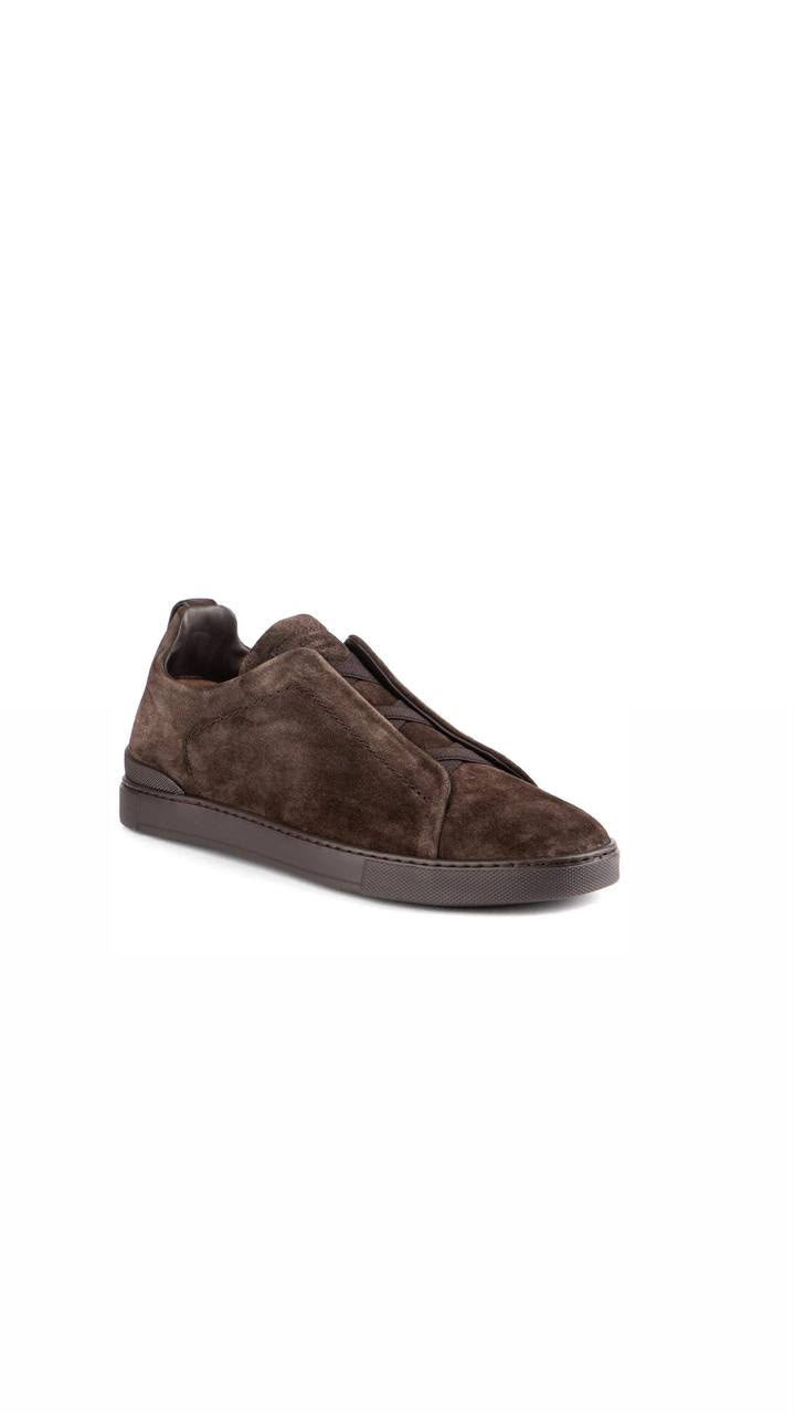 Zegna Triple Stitch™ Sneaker 'Dark Brown Suede' (Men)