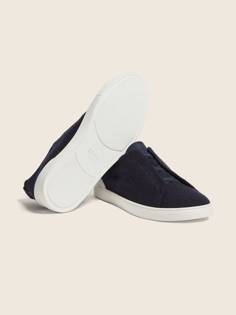 Zegna Triple Stitch™ Sneaker 'Navy Blue Wool' (Men)