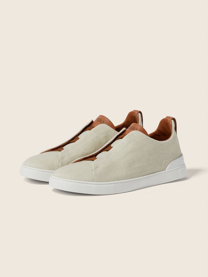 Zegna Triple Stitch™ Sneaker 'Off White Canvas' (Men)